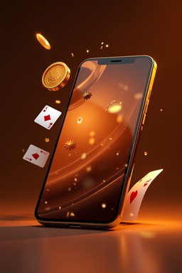 Smartfon z aplikacją kasyna
